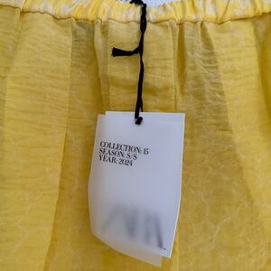 Zara Studio Sheer Jacquard Skirt